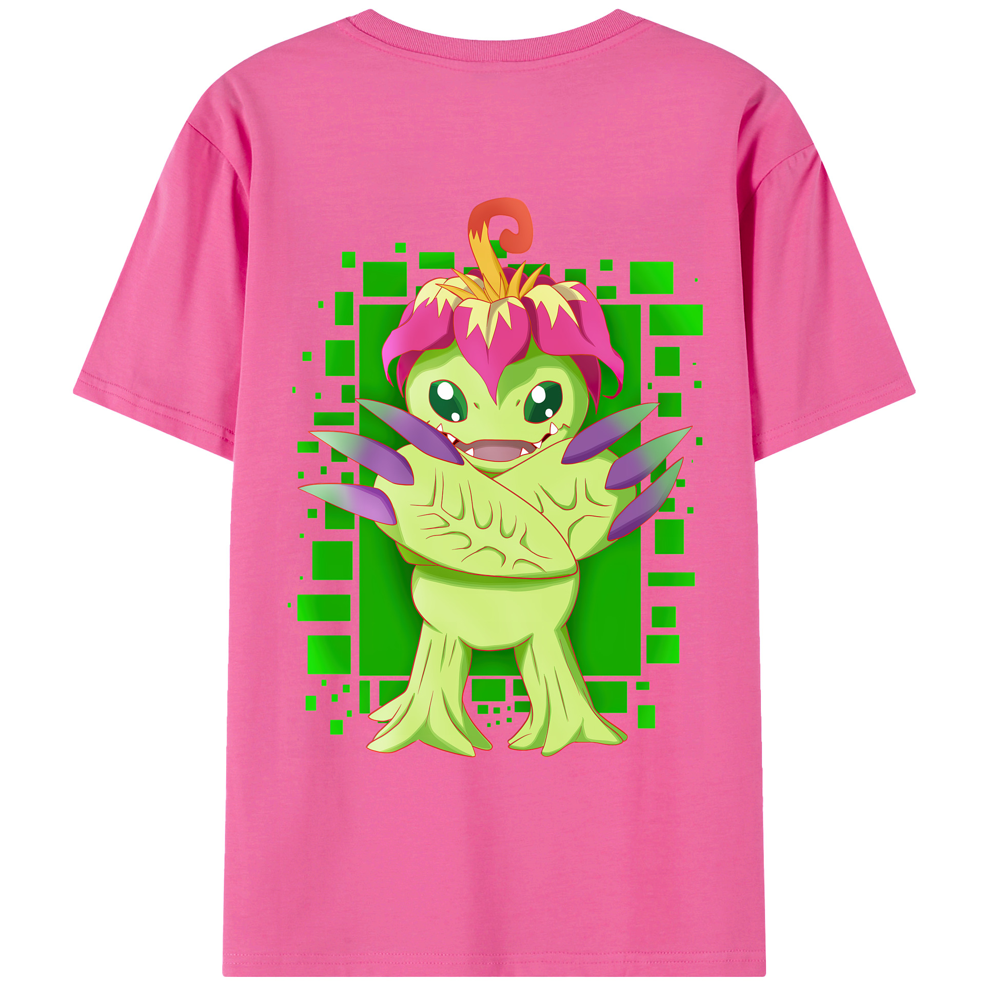 （画像用） Digimon デジタルモンスター/デジモン レディース半袖Tシャツ(バックプリント)